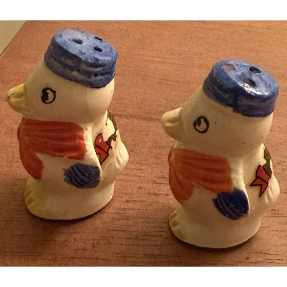VINTAGE DONALD‎ Duck & DAISY Salt & PEPPER SHAKERS JAPAN